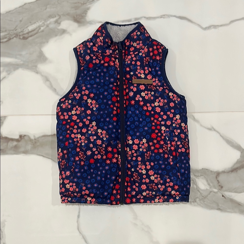 Buffalo David Bitton Kids Floral Vest - Blue and Red